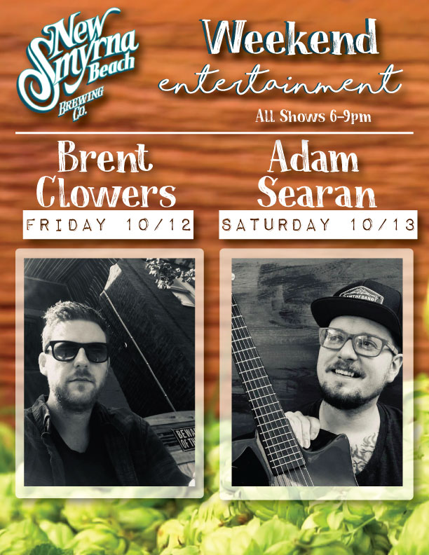 Live Music by Brent Clowers and Adam Searan at the New Smyrna Beach Brewery